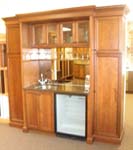Bar with Mirrored Backsplash