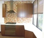 Contemporary with touch-latches and Quartz Top